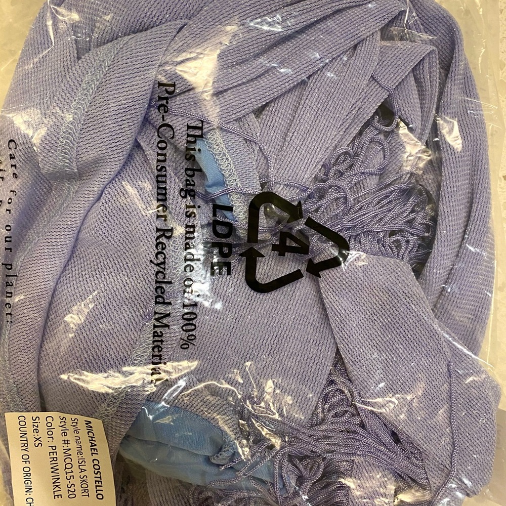 NWT XS Michael Costello X Revolve Isla Skort in PERIWINKLE - Picture 7 of 7